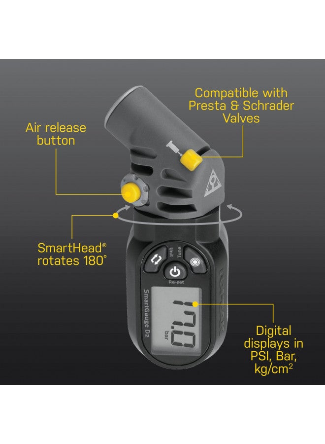 Topeak D2 SmartGauge Black/Grey, One Size - Image 4