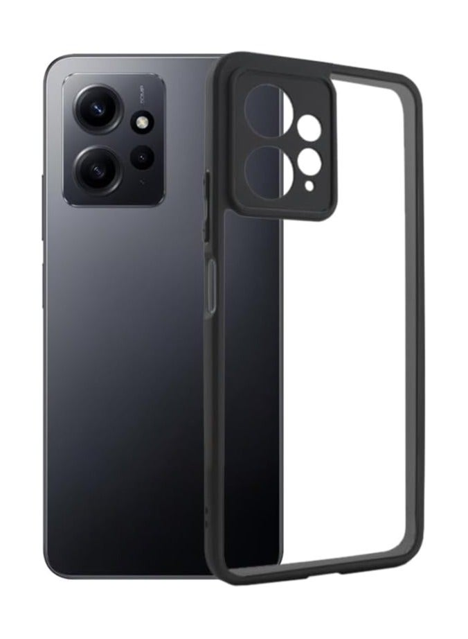 جراب حمايه شفاف متوافق مع ريدمي نوت 12 4جي  مضاد للاصفرار ومقاوم للصدمات (شفاف) - Image 1