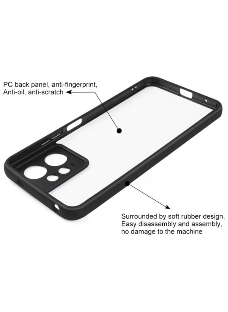 جراب حمايه شفاف متوافق مع ريدمي نوت 12 4جي  مضاد للاصفرار ومقاوم للصدمات (شفاف) - Image 2