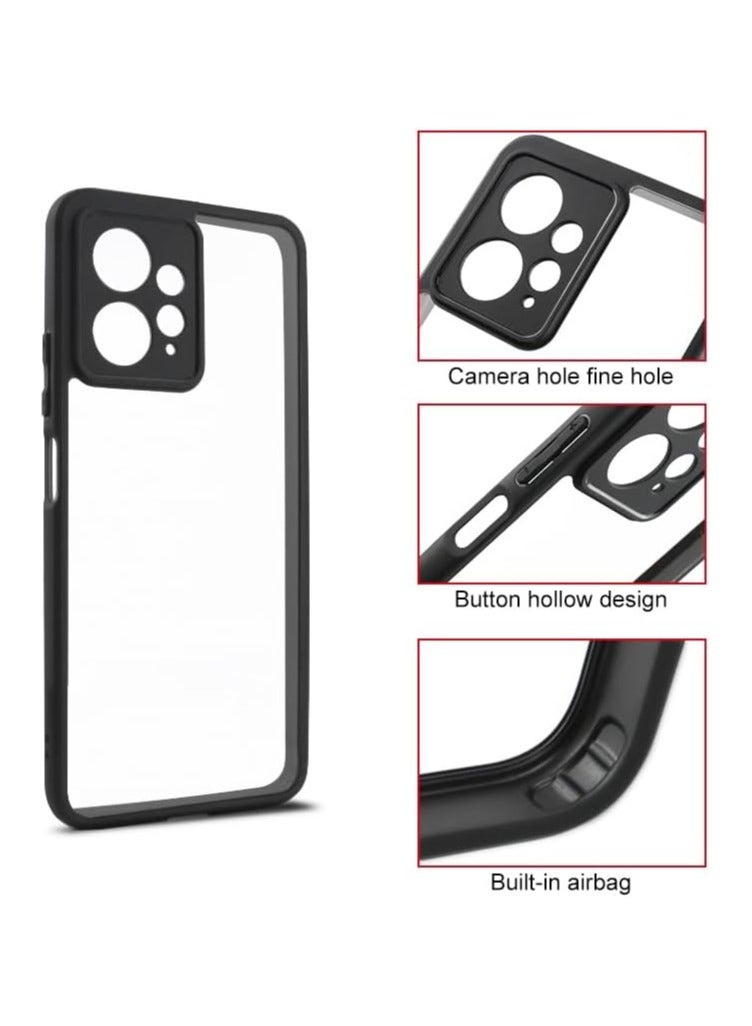 جراب حمايه شفاف متوافق مع ريدمي نوت 12 4جي  مضاد للاصفرار ومقاوم للصدمات (شفاف) - Image 3