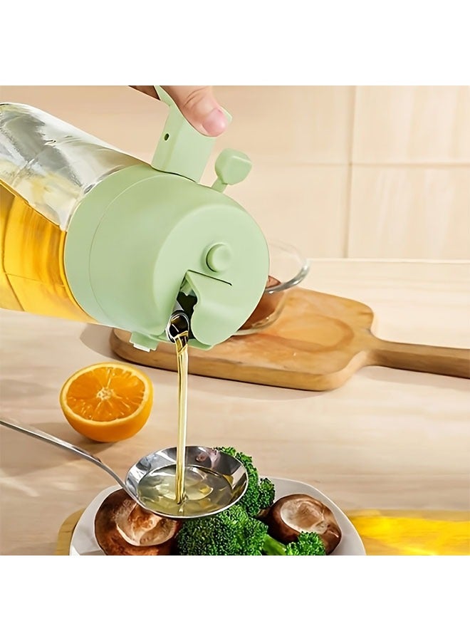 HOMESTAR 2pcs Glass Oil Sprayer & Pourer 2-in-1, Portable Olive Oil Dispenser with Adjustable Spray Nozzle for Fat Reduction, PVC-Free Kitchen & BBQ Cooking Tools (White, Black), Oil Sprayer Bottle for Cooking, Healthy Cooking Tool, Sleek Kitchen Tool, Highquality Sprayer, Kitchen Spray Bottle, Home Cooks - Image 2