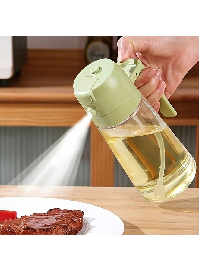HOMESTAR 2pcs Glass Oil Sprayer & Pourer 2-in-1, Portable Olive Oil Dispenser with Adjustable Spray Nozzle for Fat Reduction, PVC-Free Kitchen & BBQ Cooking Tools (White, Black), Oil Sprayer Bottle for Cooking, Healthy Cooking Tool, Sleek Kitchen Tool, Highquality Sprayer, Kitchen Spray Bottle, Home Cooks - Image 3