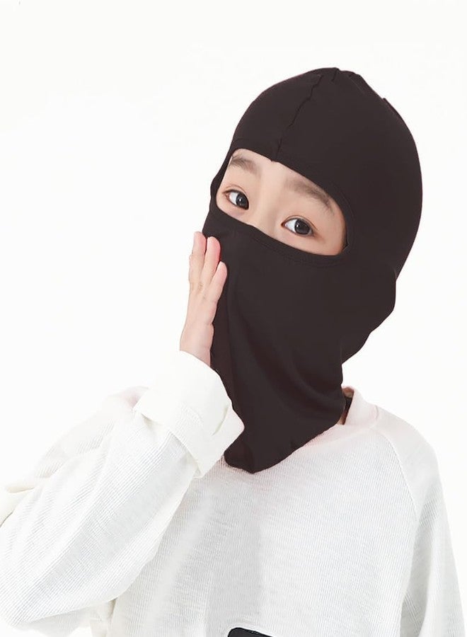 OVOY Kids Lightweight and Breathbale Balaclava-Face-Mask - Boys Girls UV Sun Protector Neck Gaiter for Outdoor Activities Black - Image 4