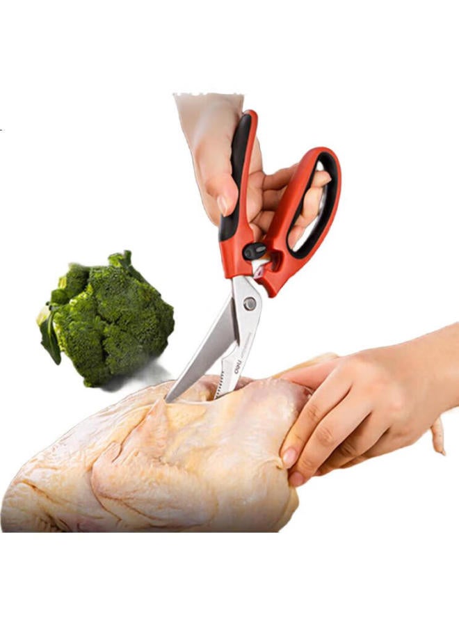 Deli Kitchen Scissors, Professional Chicken Bone Shears, Multi-Functional Stainless Steel Scissors For Roasting Meat And Vegetables, Cutting Tool, Tj24 - Image 3
