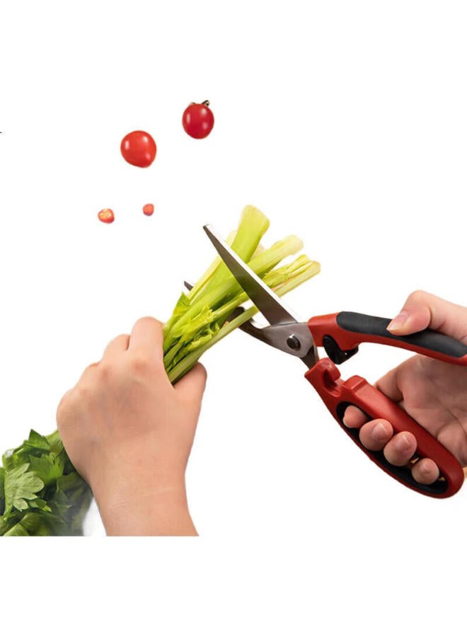 Deli Kitchen Scissors, Professional Chicken Bone Shears, Multi-Functional Stainless Steel Scissors For Roasting Meat And Vegetables, Cutting Tool, Tj24 - Image 2