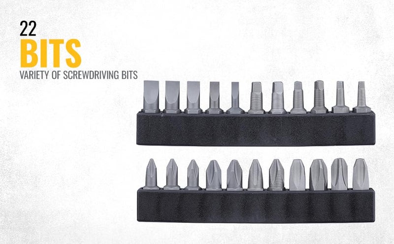 DEWALT DWMT81610-0 1/4" 50-Piece Drive Mechanics Tool Set with Anti-Corrosion Properties & Knurled Grip Control for Home, DIY & Professional Use, YELLOW & BLACK - Image 5