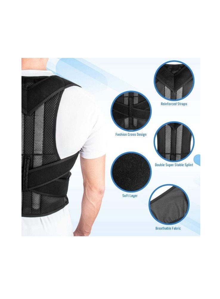 دعامة ظهر علوية قابلة للتعديل لتخفيف آلام الرقبة والظهر والكتف وتصحيح الوضعية XXL - Image 4
