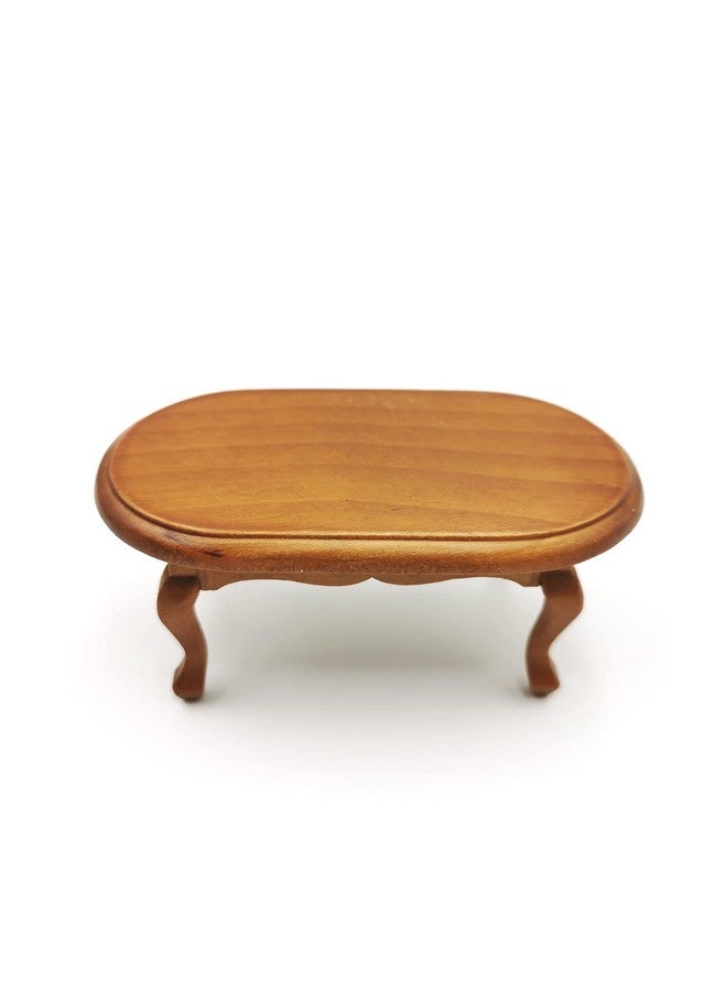 SXFSE Dollhouse Decoration Accessories,1/12 Mini Dollhouse Furniture Miniature Teatable Coffee Table Living Room Toy - Image 1