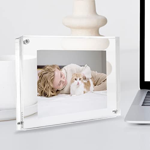 Canetti Original Magnet Picture Frame - Crystal Clear Acrylic Glass Table Top Photo Frame - Image 4