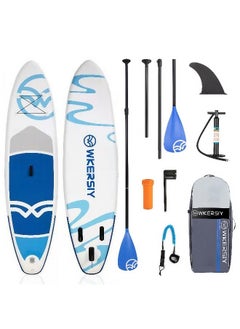 WKERSIY Inflatable Stand Up Paddle Boards with Premium SUP Paddle Board Accessories, Wide Stable Design, Non-Slip Comfort Deck for Youth & Adults,320 * 83 * 15 cm  - Image 1