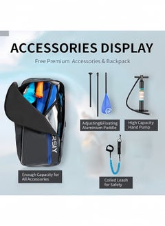 WKERSIY Inflatable Stand Up Paddle Boards with Premium SUP Paddle Board Accessories, Wide Stable Design, Non-Slip Comfort Deck for Youth & Adults,320 * 83 * 15 cm  - Image 3