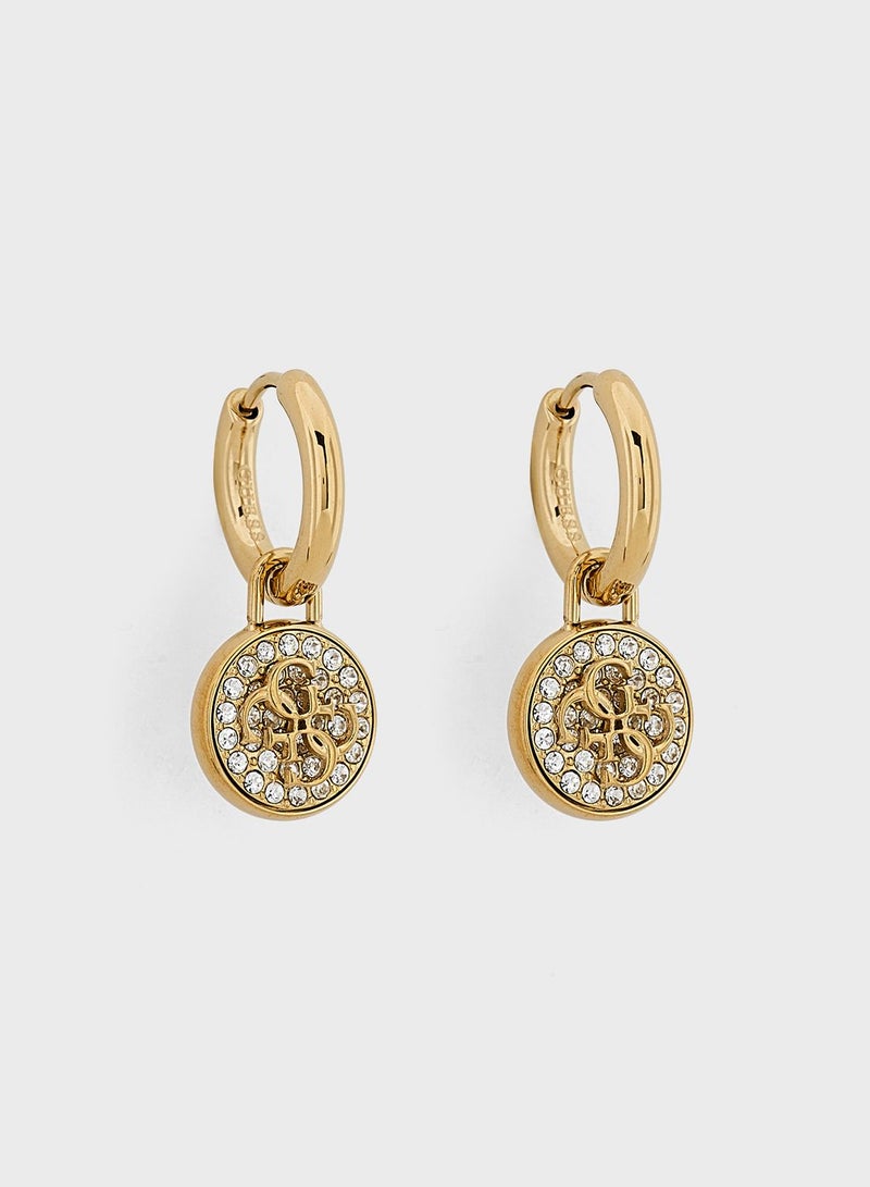 GUESS 4G Huggies Earrings  - Image 1