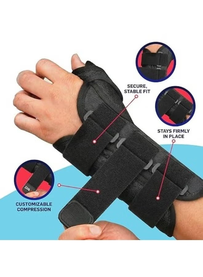 Carpal Tunnel Wrist Brace with Thumb Spica Support, Hand Immobilizer Splint for Tendonitis, De Quervain’s Tenosynovitis and Wrist Pain Relief – Adjustable Comfort Fit - Image 2