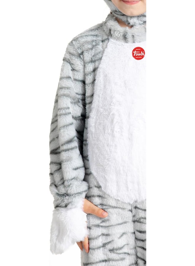 Ciao زي قطة مرخص من ترودي للأطفال من 6-12 شهر – بدلة قطة فاخرة مع سوتيان وقبعة | زي حيوانات غير محدد الجنس | زي قطة لطيف للهالوين، الحفلات والصور - Image 3