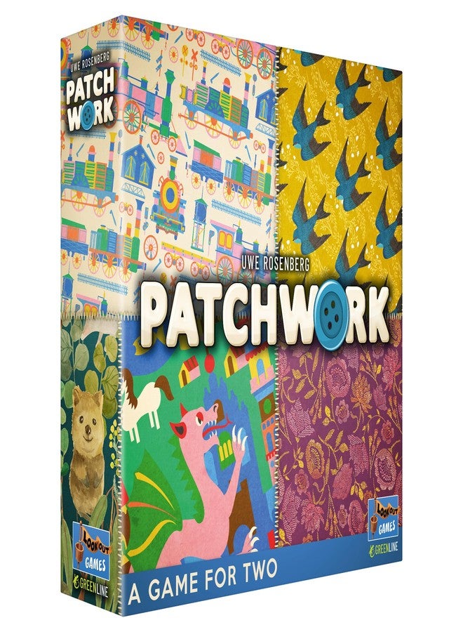 Lookout Games Patchwork Board Game (Revised Edition) - Interactive Quilting Puzzle Strategy Game, Family Fun for Kids & Adults, Ages 8+, 2 Players, 30 Minute Playtime - Image 1