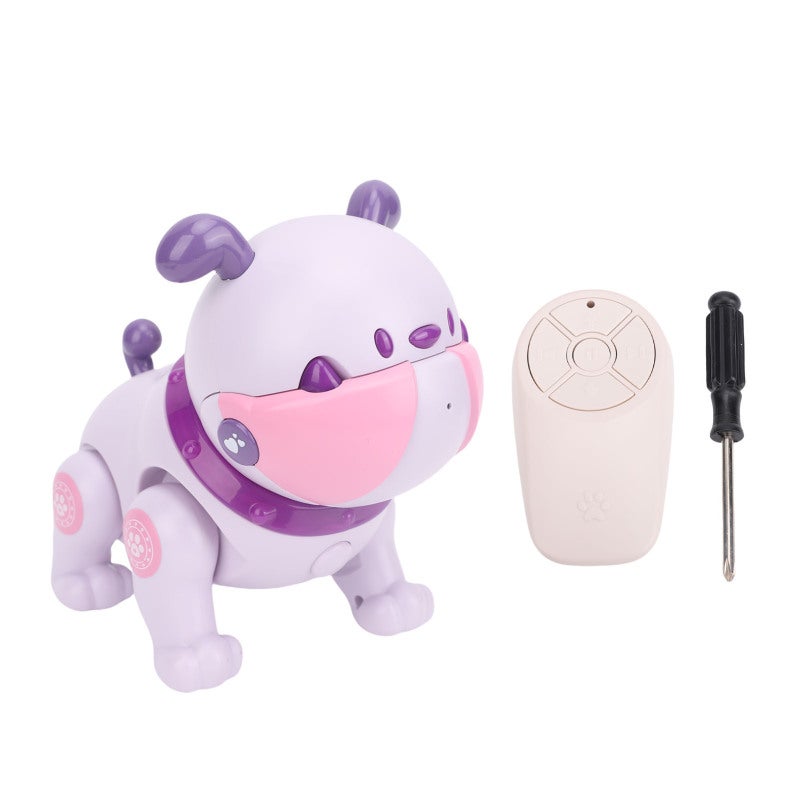 Electric Robot Dog: 3 Sound Changes, Music & Light, Remote Control Interactive Pet - Multifunctional Movement Rotation Early Education Toy for Toddlers Kids Early Learning Sleep Companion - Image 1