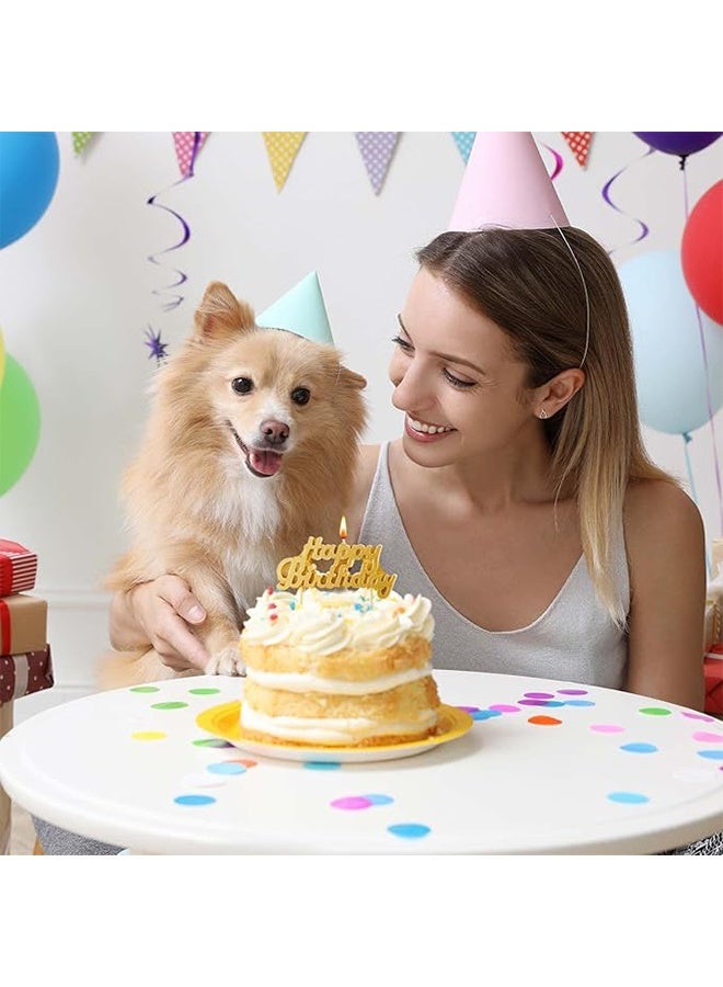 Happy Birthday Candle Letter Cake Decoration for Cake Decoration Birthday Decoration Party Supplies (Gold) - Image 3