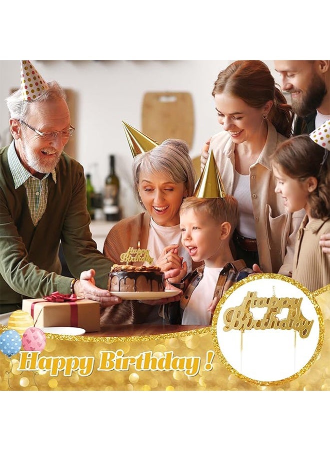 Happy Birthday Candle Letter Cake Decoration for Cake Decoration Birthday Decoration Party Supplies (Gold) - Image 5