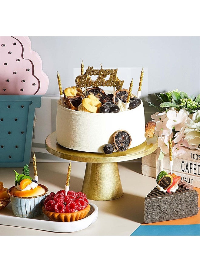 Happy Birthday Candle Letter Cake Decoration for Cake Decoration Birthday Decoration Party Supplies (Gold) - Image 4