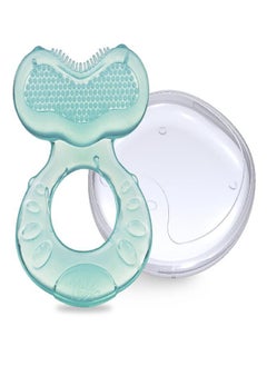 Nuby Nuby Silicone Teethe-EEZ Teether with Bristles, Includes Hygienic Case, Aqua  - Image 2