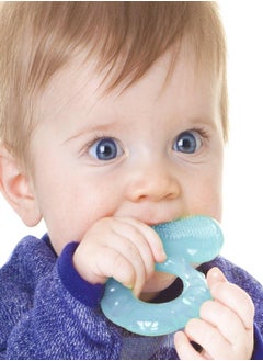 Nuby Nuby Silicone Teethe-EEZ Teether with Bristles, Includes Hygienic Case, Aqua  - Image 5