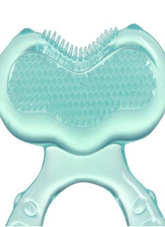 Nuby Nuby Silicone Teethe-EEZ Teether with Bristles, Includes Hygienic Case, Aqua  - Image 4