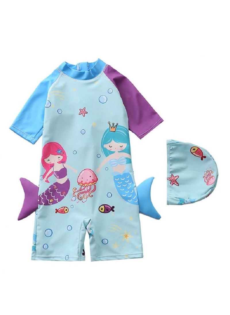 Y&D - Children'S Swimsuit Girl Baby One Piece Surfing Suit Baby Swimming Pool Girl Swimsuit - Image 1