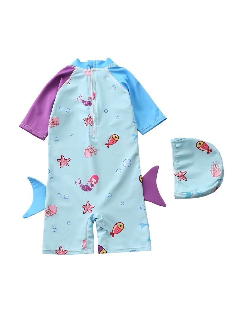 Y&D - Children'S Swimsuit Girl Baby One Piece Surfing Suit Baby Swimming Pool Girl Swimsuit - Image 1