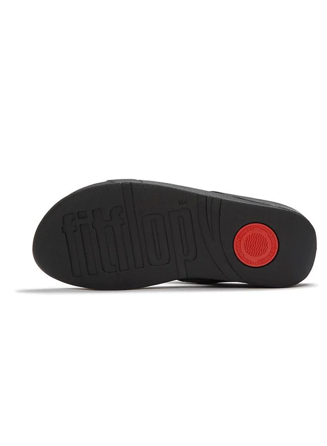 Fitflop  FINO MARBLED-STONE H-BAR SLIDES for Women | Best Price UAE