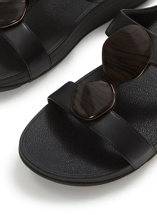 Fitflop FINO MARBLED-STONE H-BAR SLIDES