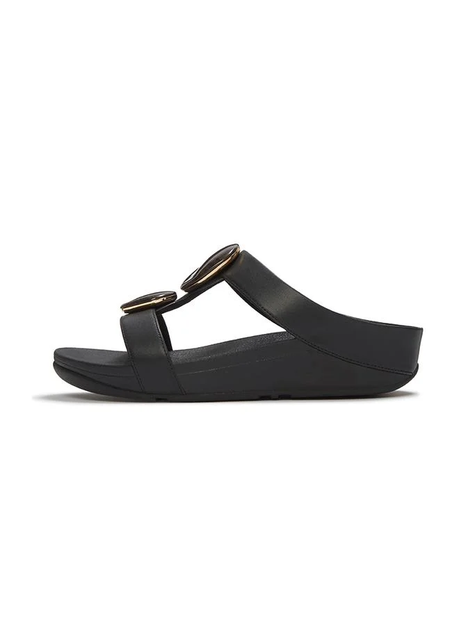 Fitflop  FINO MARBLED-STONE H-BAR SLIDES for Women | Best Price UAE