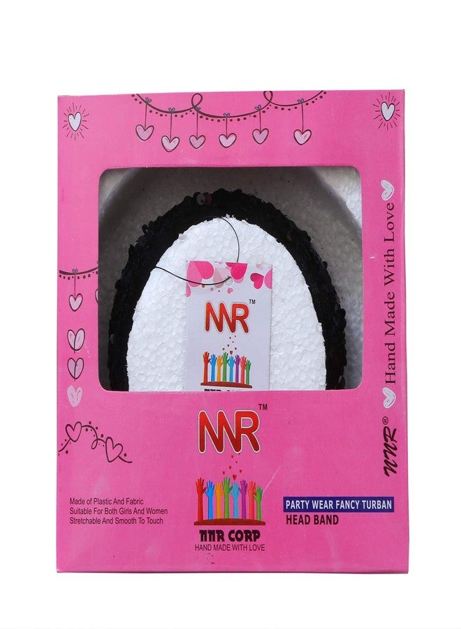 NNR_GIRLS SEQUIN HAIR BANDS_PACK OF 1 (BLACK) - Image 3