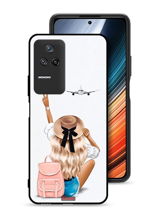Tolwak Xiaomi Poco F4 Protective Case Cover Girl Love Travel - Image 1