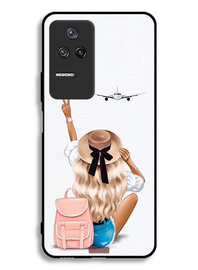 Tolwak Xiaomi Poco F4 Protective Case Cover Girl Love Travel - Image 2