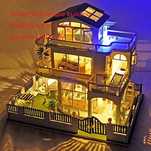 Bowerful 25pcs Pre-soldered Micro Litz Wired Leads Golden Yellow SMD Led 0603 + Muti-Resistor New - Image 2