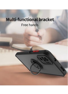 بورتوني جراب Xiaomi Redmi Note 10 Pro / Redmi Note 10 Pro Max مقاوم للصدمات مع مسند حلقي مضاد للخدش بلوري شفاف مضاد لبصمات الأصابع  - Image 4