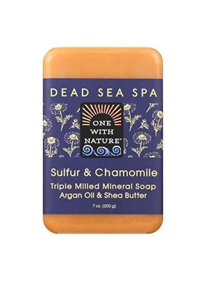 ONE WITH NATURE Bar Soap, Chamomile and Sulfur, 7 Ounce - Image 2