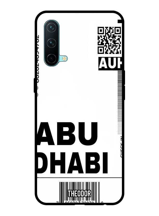 Theodor Protective Case Cover For OnePlus Nord CE 5G   AUH boarding pass - Image 1