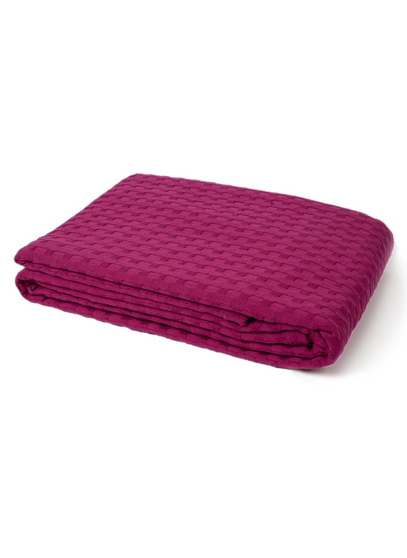 Home of linens مفرش سرير قطني فوشيا 230×250  - Image 1