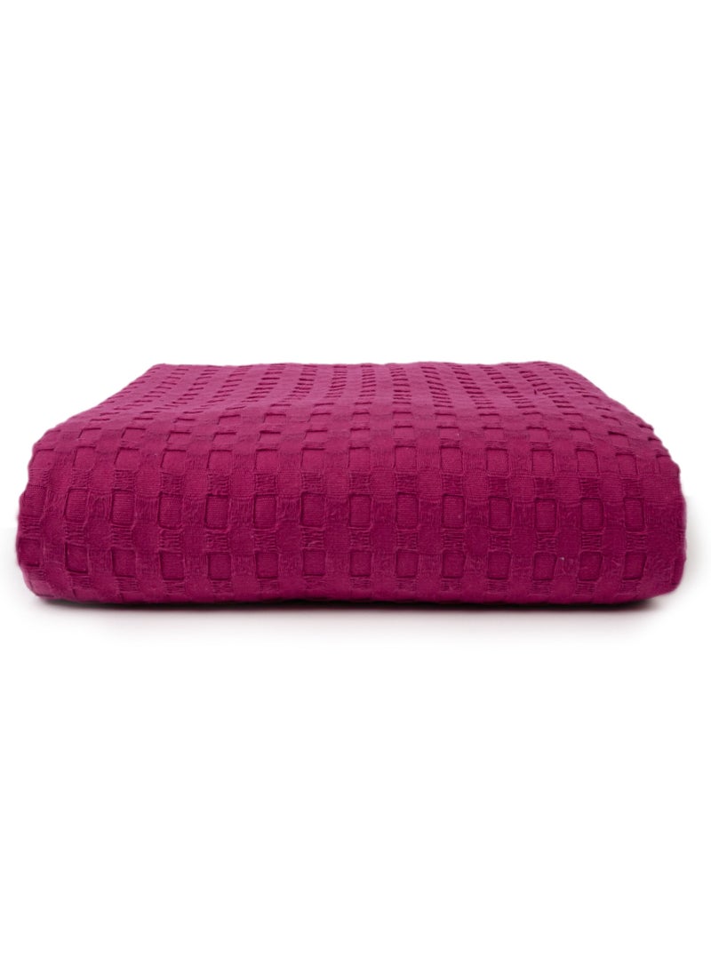 Home of linens مفرش سرير قطني فوشيا 230×250  - Image 2