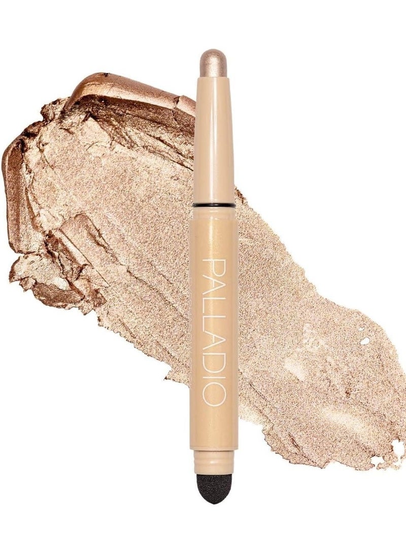 بالاديو قلم ظلال عيون مقاوم للماء مع إسفنجة دمج، طويل الأمد (شامبين شيمر) - Image 1