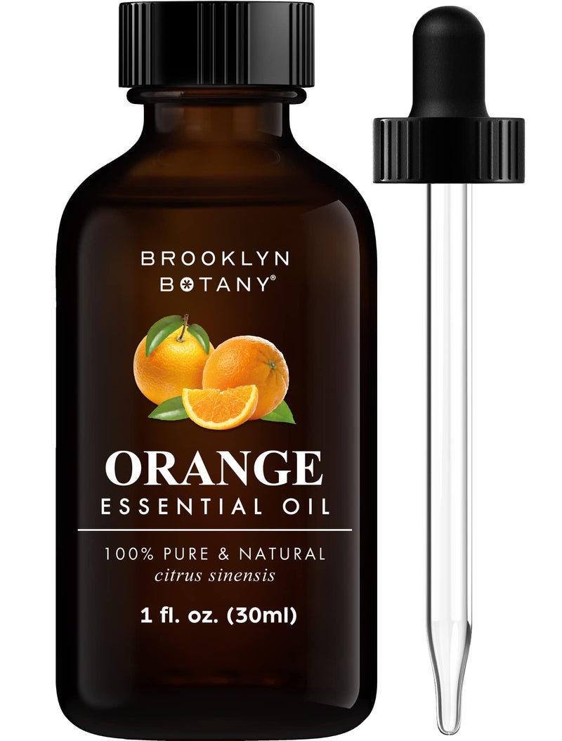Brooklyn Botany Sweet Orange Essential Oil – 100% Pure and Natural – Premium Grade Oil with Dropper - for Aromatherapy and Diffuser - 1 Fl Oz - Image 1