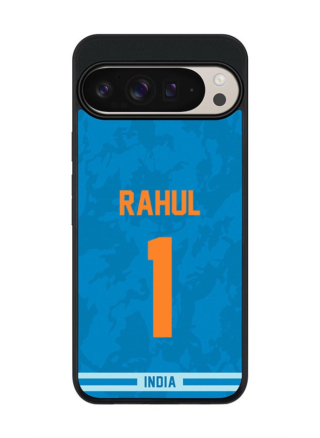 Stylizedd For Google Pixel 9 Pro XL Case,Slim fit Camera Protection, Shockproof Thin Phone cover - India KL Rahul, Jersey No 1  - Image 1