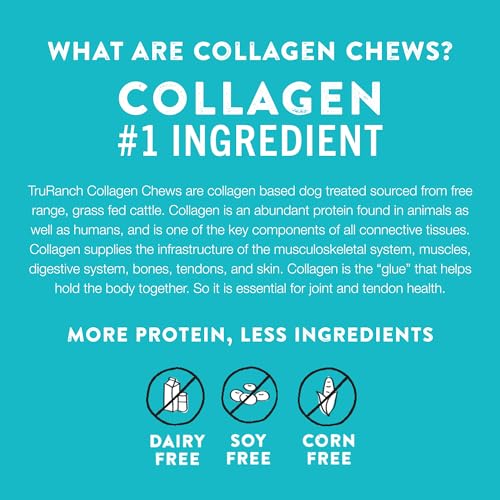 TRURANCH Collagen Sticks - 5" Collagen Sticks for Dogs - Long Lasting Healthy Joint Support Dog Treat - Rawhide Alternative - Skin & Coat Health - Made with Real Beef, 1 Bag, 15 Count - Image 3