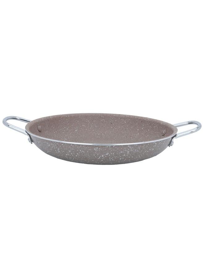 Rocky Granite Frying Pan 24 Cm Stainless Steel Handle Brown - Image 1