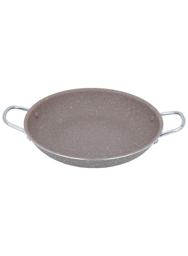 Rocky Granite Frying Pan 24 Cm Stainless Steel Handle Brown - Image 2