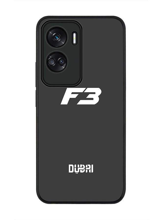 Stylizedd Rugged Black edge case for Honor 90 Lite  5G  Honor X50i 5G, Slim fit Soft Case Flexible Rubber Edges Anti Drop TPU Gel Thin Cover -   Faz3 Dubai Grey - Image 1