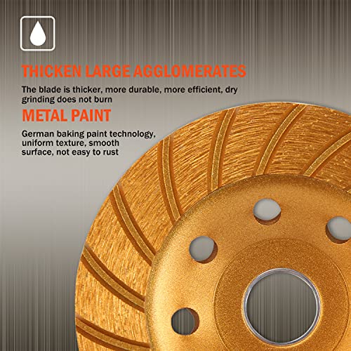 KSEIBI 644052 Super Turbo Diamond Cup Wheel 4-1/2 Inch (115 mm) - Image 3