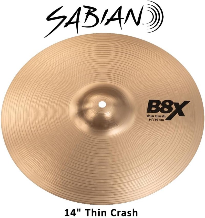 Sabian 14" B8X كراش رفيع - Image 4