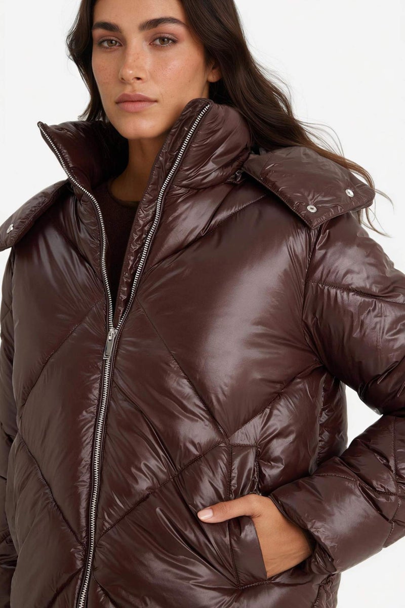 DeFacto Waterproof Regular Fit Puffer Jacket - Image 4